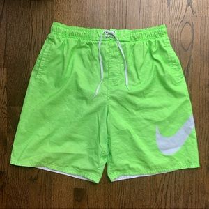 Nike XL Neon Green Swim Trunks